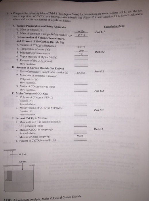 Experiment 13 Prelaboratory Assignment A Carbonate Chegg 