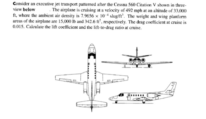 Solved Consider An Executive Jet Transport Patterned Afte Chegg Com