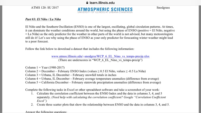 Solved learn.illinois.edu ATMS 120: SU 2017 ATMOSPHERIC