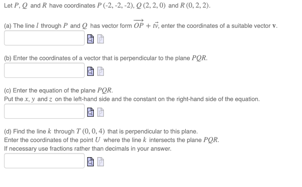 Let P Q And R Have Coordinates P 2 2 2 0 Chegg Com