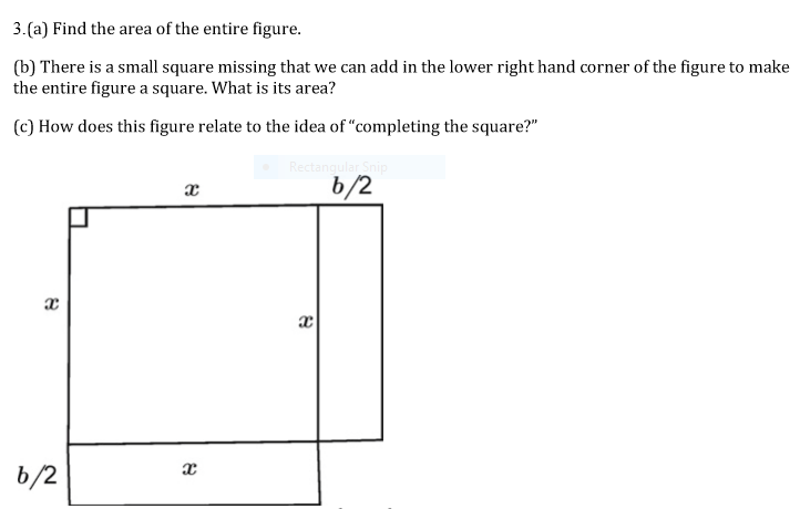 Solved 3 A Find The Area Of The Entire Figure B Ther Chegg Com