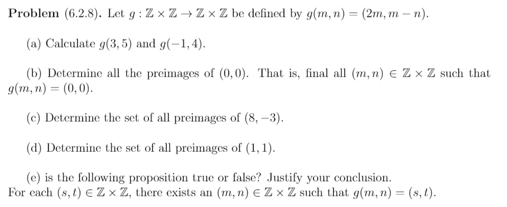 Solved Problem 6 2 8 Let G Zxz Z X Z Be Defined By G Chegg Com