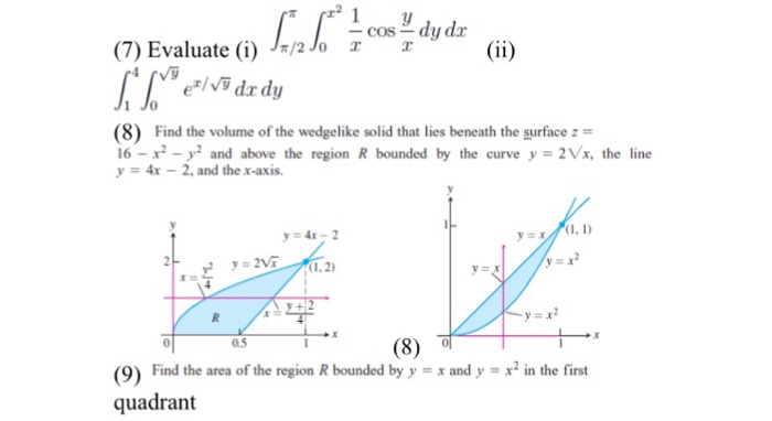 Solved Evaluate 0 Dys 7 Evaluate I L C Dvdr Lo D Chegg Com