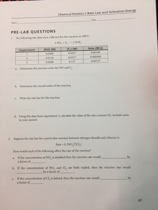 First order reaction rate picture