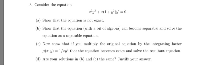 Consider The Equation X 2y 3 X 1 Chegg Com