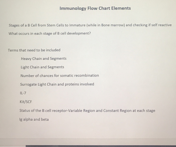 Immunology Chart