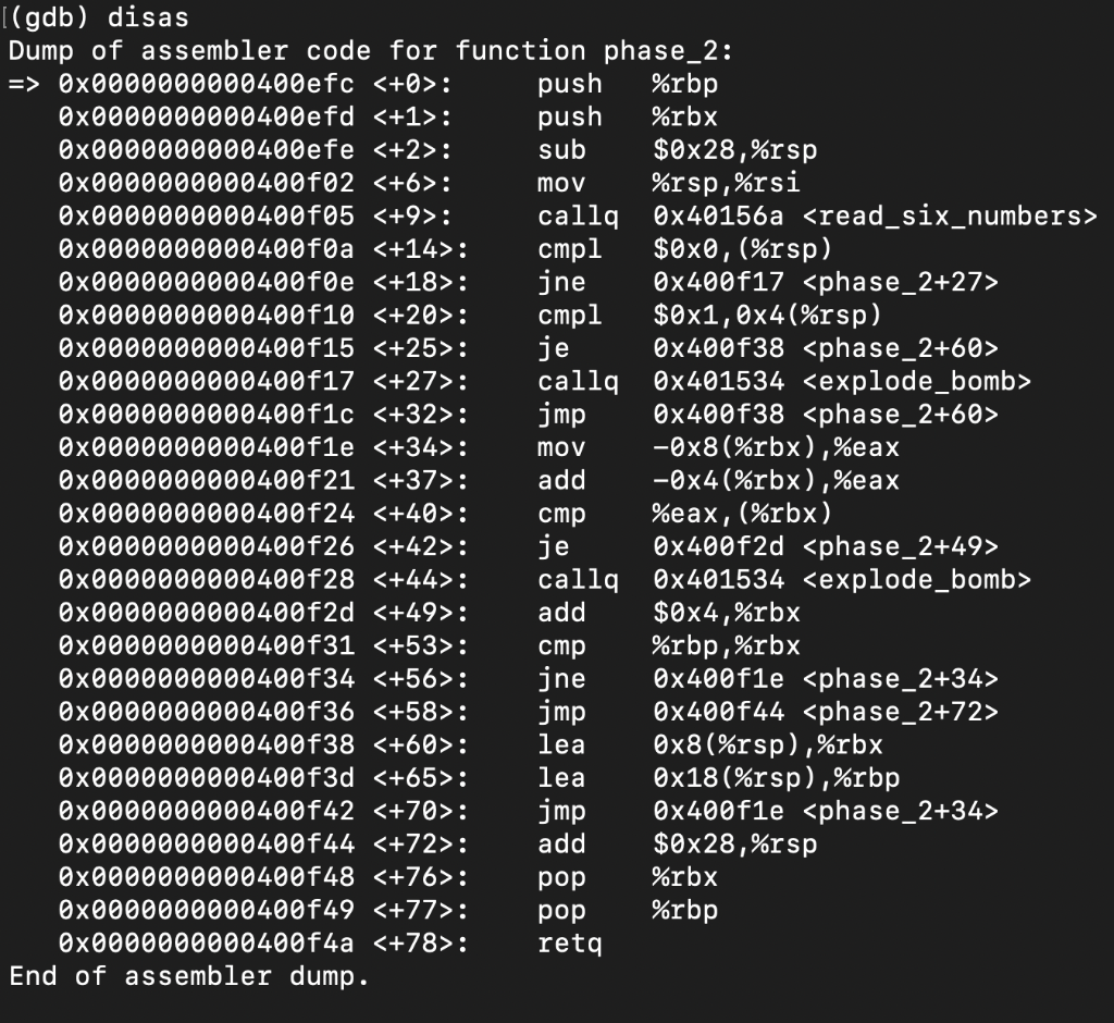 how to write c code to bute force a binary bomb phase 6