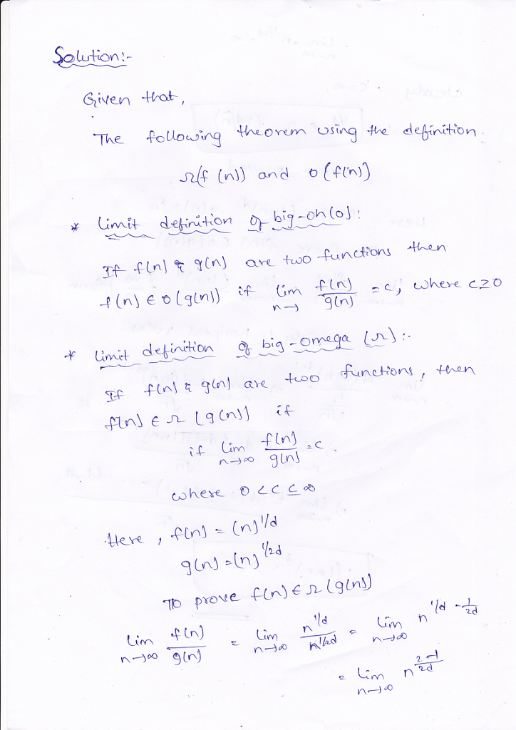 Solved 10 Points 4 Prove Following Theorem Using Definition F N 0 F N Else Limit Test Theorem 4 L Q34473714