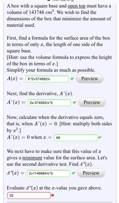 Solved We have determined that the area we wish to find is