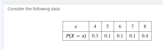 Solved Step 1 Of 5 Find The Expected Value E X Round Y Chegg Com