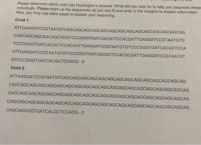 What Should You Look For In Diagnosis >> Solved Please Determine Which Child Has Huntington S Dise What Should You Look For In Diagnosis >> Solved Please Determine Which Child Has Huntington S Dise