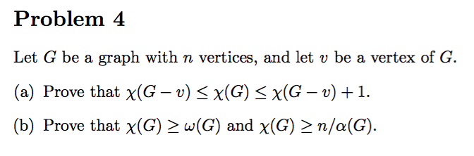 Solved Let G Be A Graph With N Vertices And Let V Be A V Chegg Com