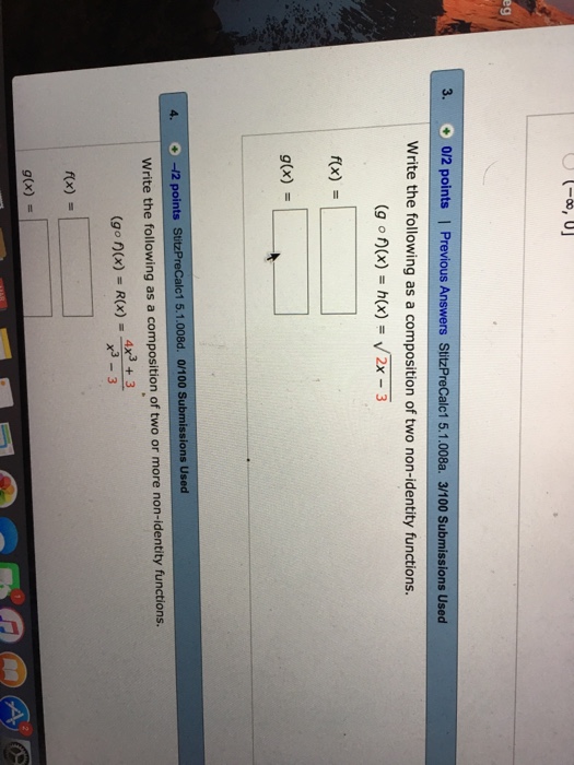 Solved Write The Following As A Composition Of Two Non Id Chegg Com