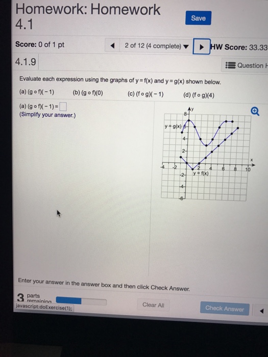 Solved Evaluate Each Expression Using The Graphs Of Y F Chegg Com