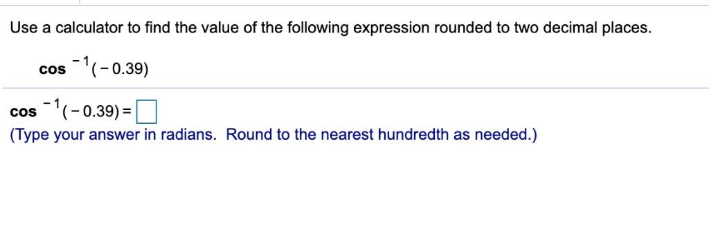 SOLVED: A Find the value of the following (round off your answer