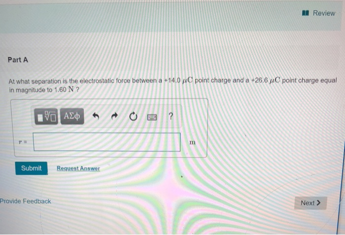 Solved L Review Part A Point Charge And A 26 6 M C Point Chegg Com