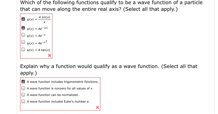 Solved Which Of The Following Functions Qualify To Be A W Chegg Com