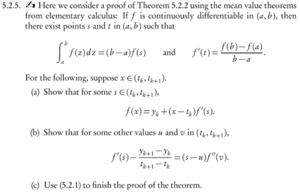 Solved Here We Consider A Proof Of Theorem 5 2 2 Using Th Chegg Com