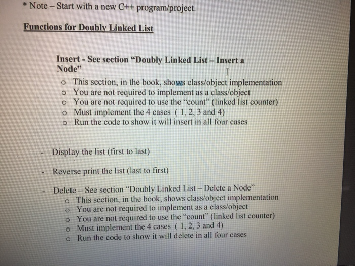 Solved Linked List Chapter End Of The Chapter Programm Chegg Com