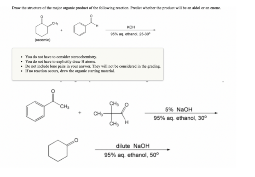Solved Draw The Structure Of The Major Organic Product Of