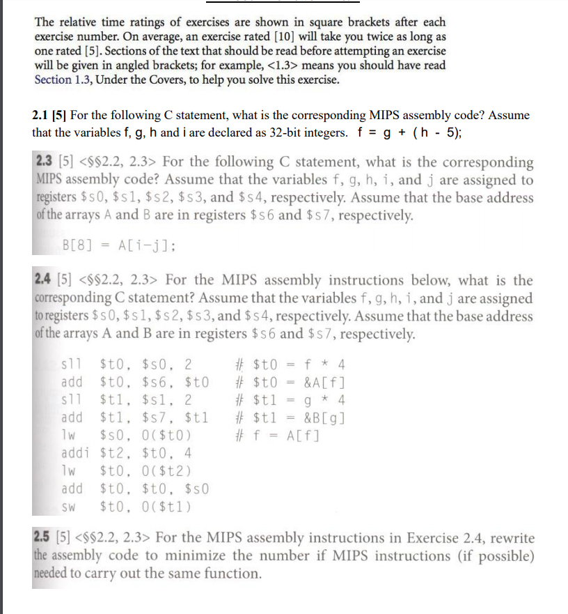 Solved Relative Time Ratings Exercises Shown Square Brackets Exercise Number Average Exercise Rat Q3846