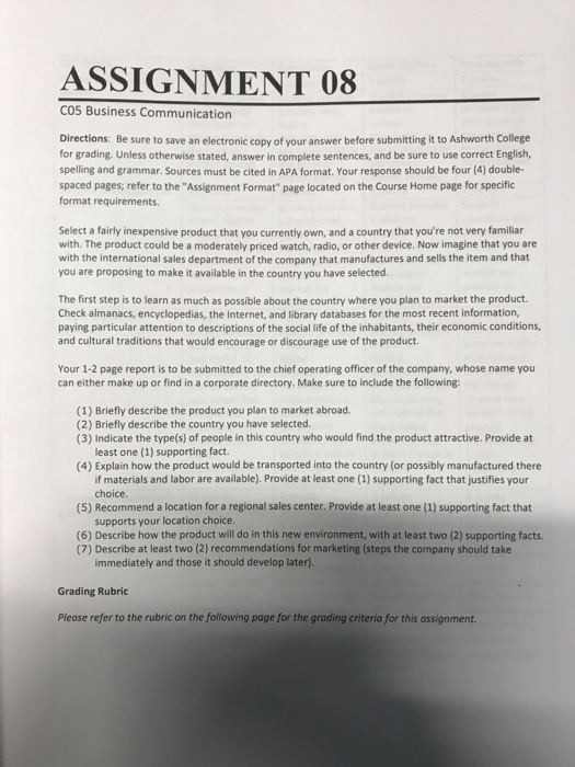 Business communication assignment questions and answers picture