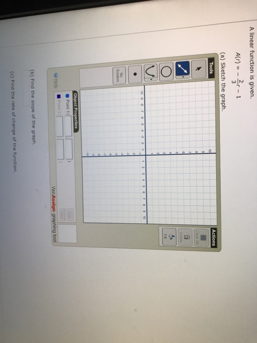 Solved A Linear Function Is Given Arr 1 A Sketch The