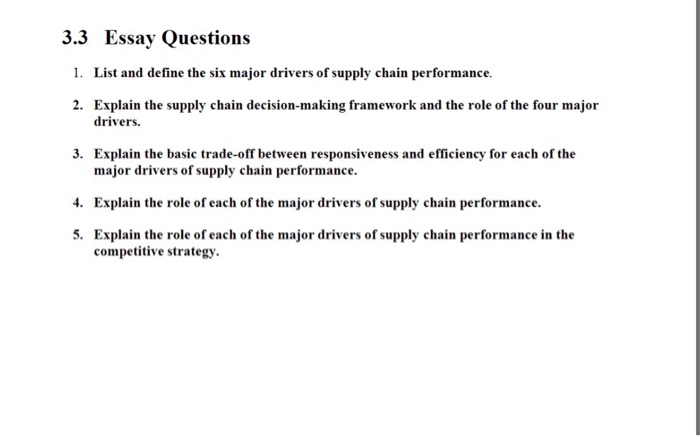 Explain the drivers of supply chain performance in detail