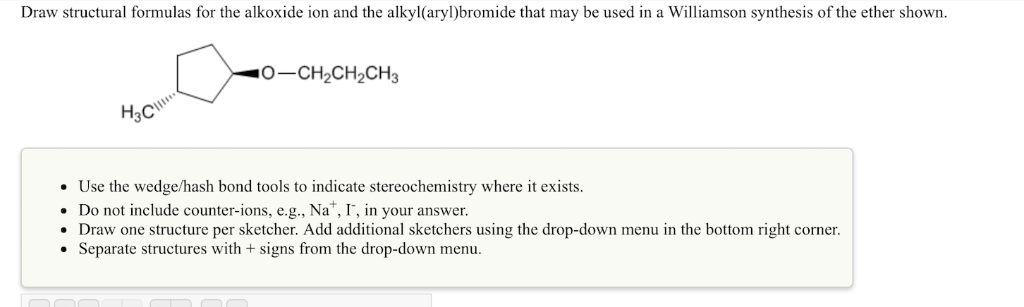 Solved Draw Structural Formulas For The Alkoxide Ion And