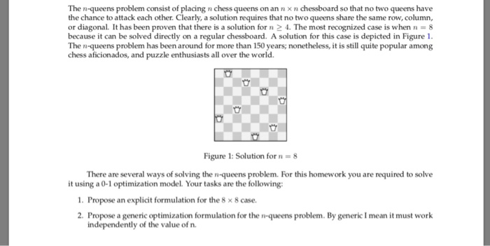 Solved (a) Assume you are given an N * N chessboard with