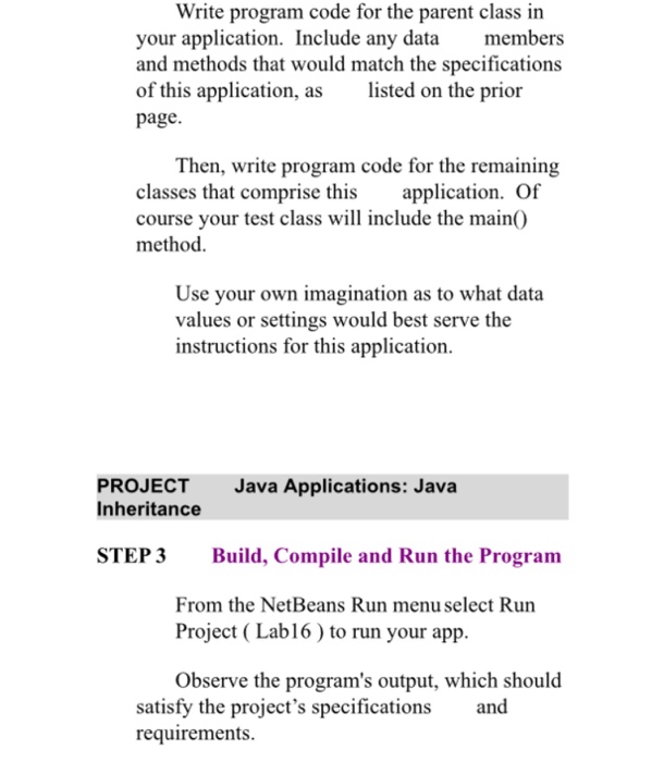 Java inheritance exercises image