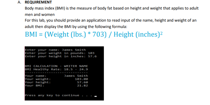 Solved Bmi Calculator Can T Seem To Figure Out How To Get