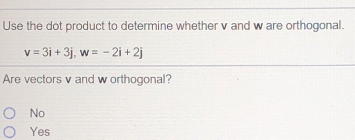 Solved Given V 5i J And W 2i 3j Find The Angle Between Chegg Com