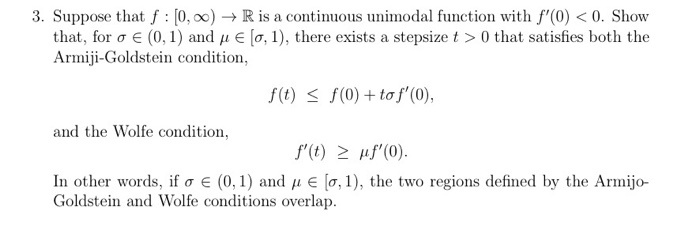 Solved 3 Suppose That F 10 00 R Is A Continuous Uni Chegg Com