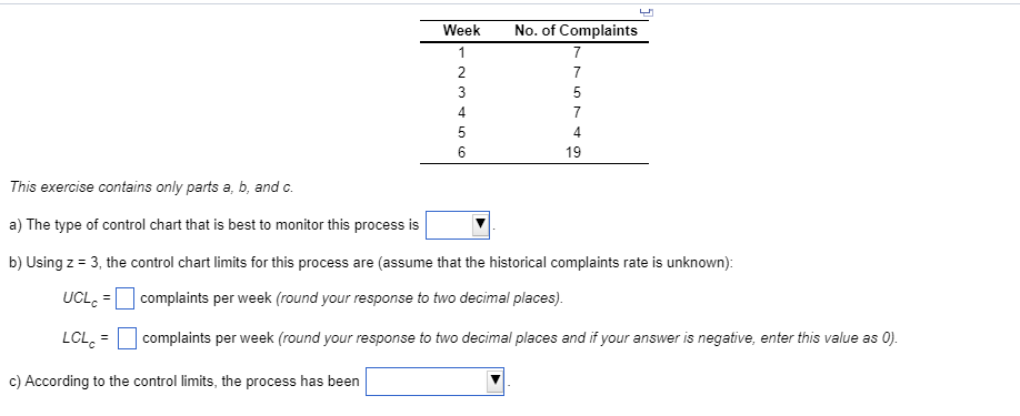 Solved Week No Of Complaints 4 19 This Exercise Contai Week No Of Complaints 4 19 This Exercise Contains Only Parts A B
