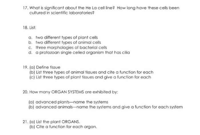 What Is Significant About The He La Cell Line How Chegg Com