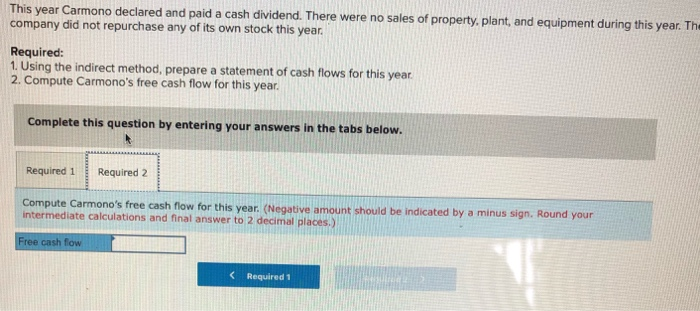 Parative Financial Statement Data For Carmono Chegg 