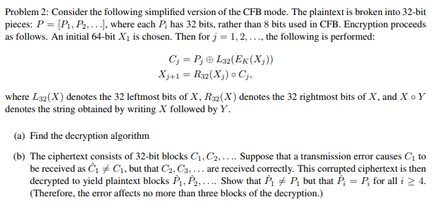 Problem 2 Consider the following simplified version