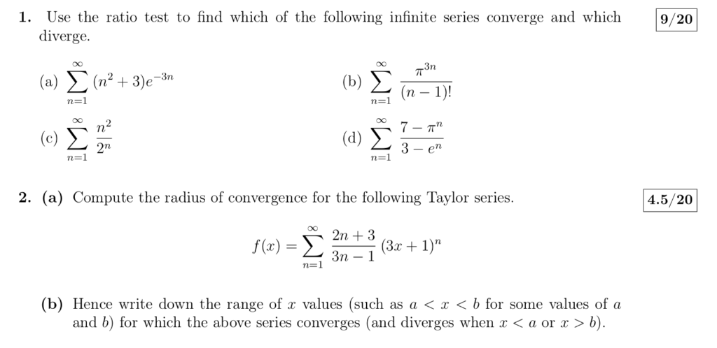 Solved Use The Ratio Test To Find Which Of The Following Chegg Com