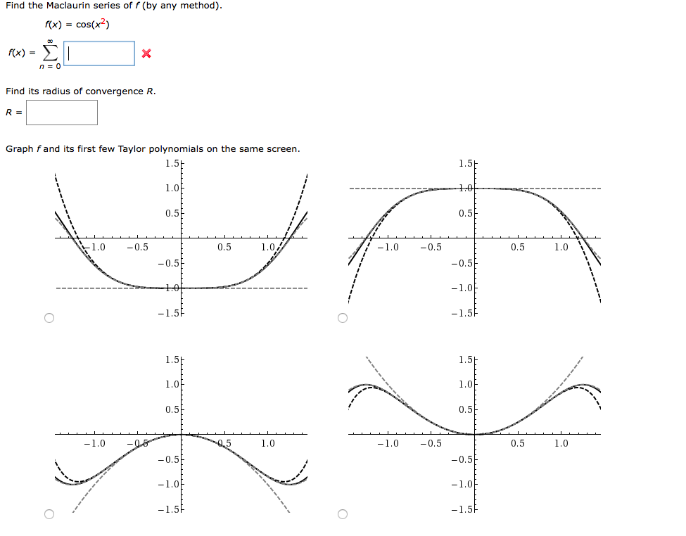 Solved Find The Maclaurin Series Of F By Any Method Fx Chegg Com