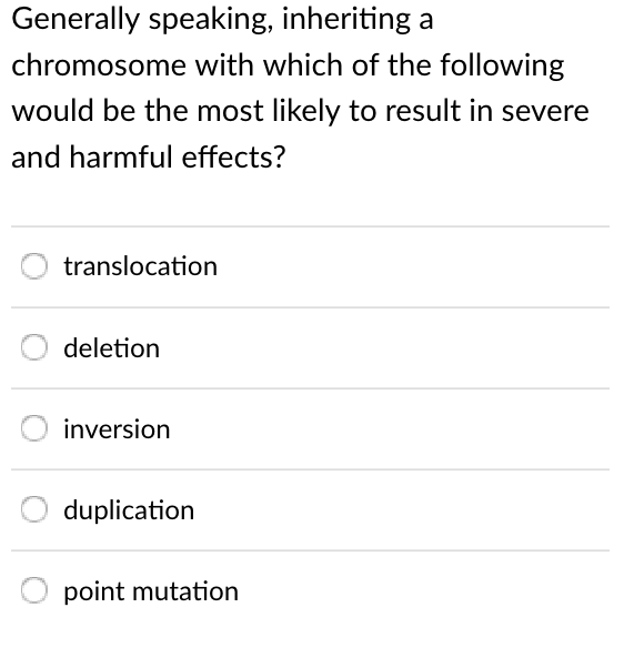 Solved Generally Speaking, Inheriting A Chromosome With W