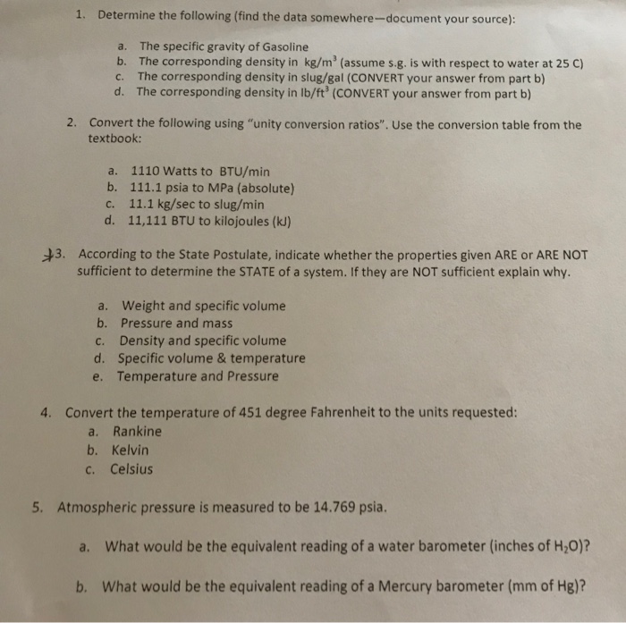 ... Somewher (find The Solved: Determine Following Data The 1.