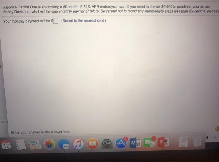 Capital One Motorcycle Loans >> Solved Suppose Capital One Is Advertising A 60 Month 5 7 Capital One Motorcycle Loans >> Solved Suppose Capital One Is Advertising A 60 Month 5 7
