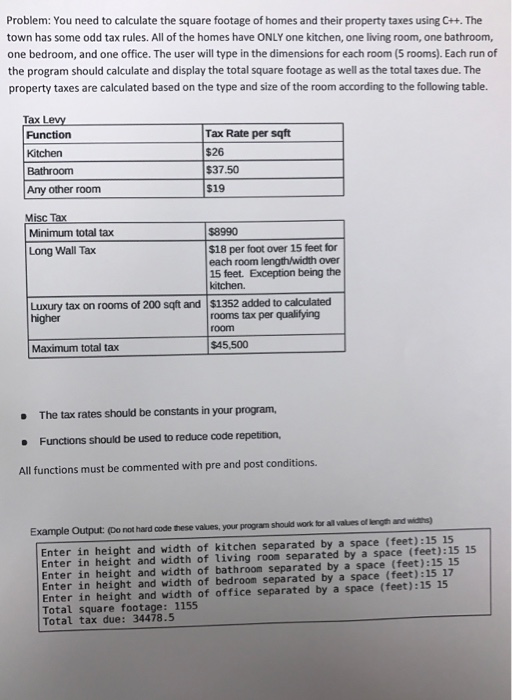 Solved You Need To Calculate The Square Footage Of Homes