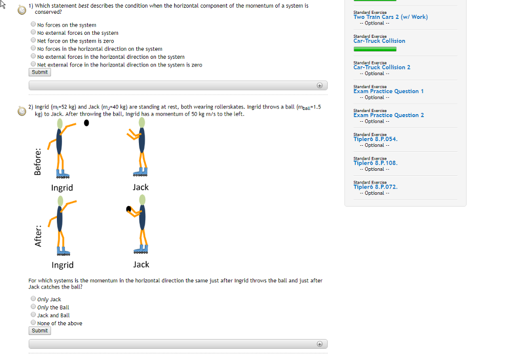 1 which statement best describes the condition when the horizontal componen...