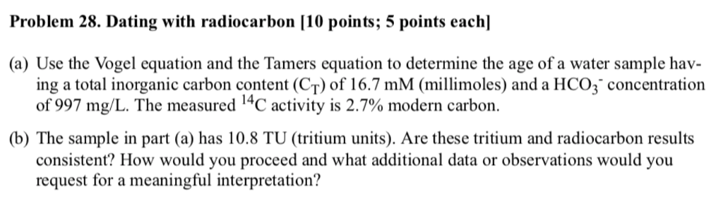 radiocarbon dating inorganic