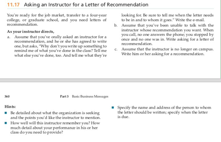 recommendation letter for job from professor