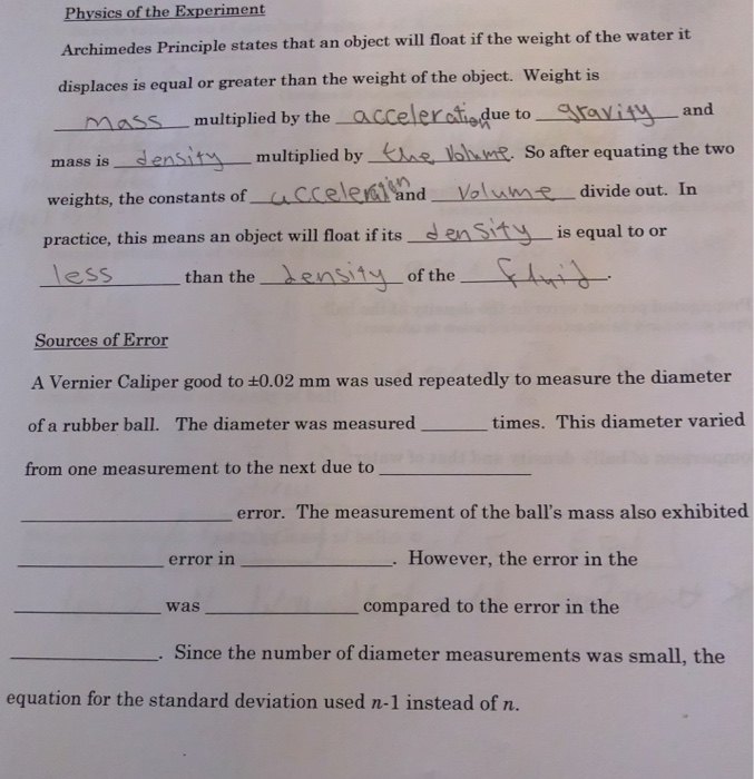 vernier caliper experiment conclusion