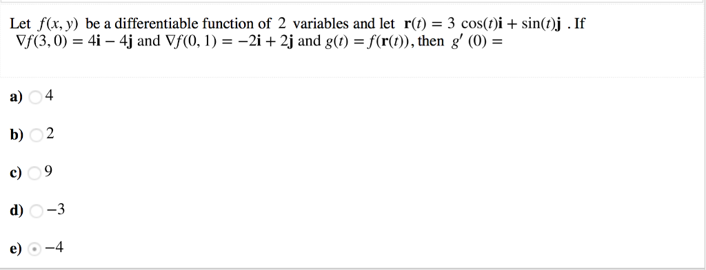 Solved Let F X Y Be A Differentiable Function Of 2 Vari Chegg Com
