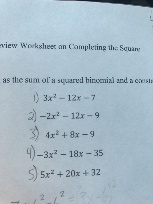 Solved Express Each Polynomial As The Sum Of A Squared Bi Chegg Com